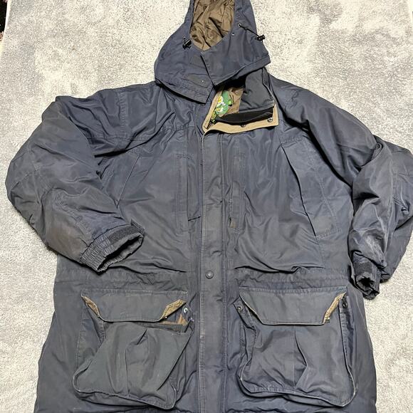 Cabela’s Coat Mens XXL Tall Premier Northern Goose Down Blue Heavy GoreTex *** - Picture 1 of 11